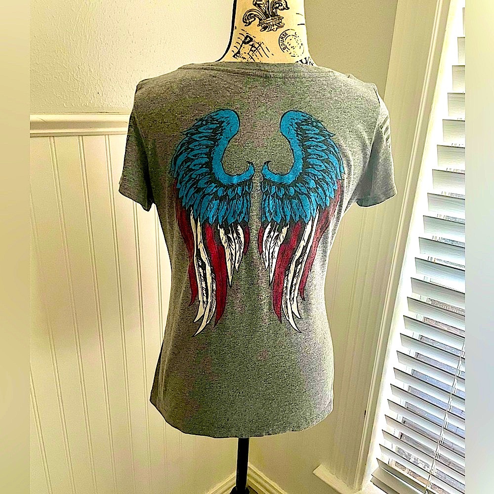 GRUNT STYLE Angel Wings Patriot Shirt